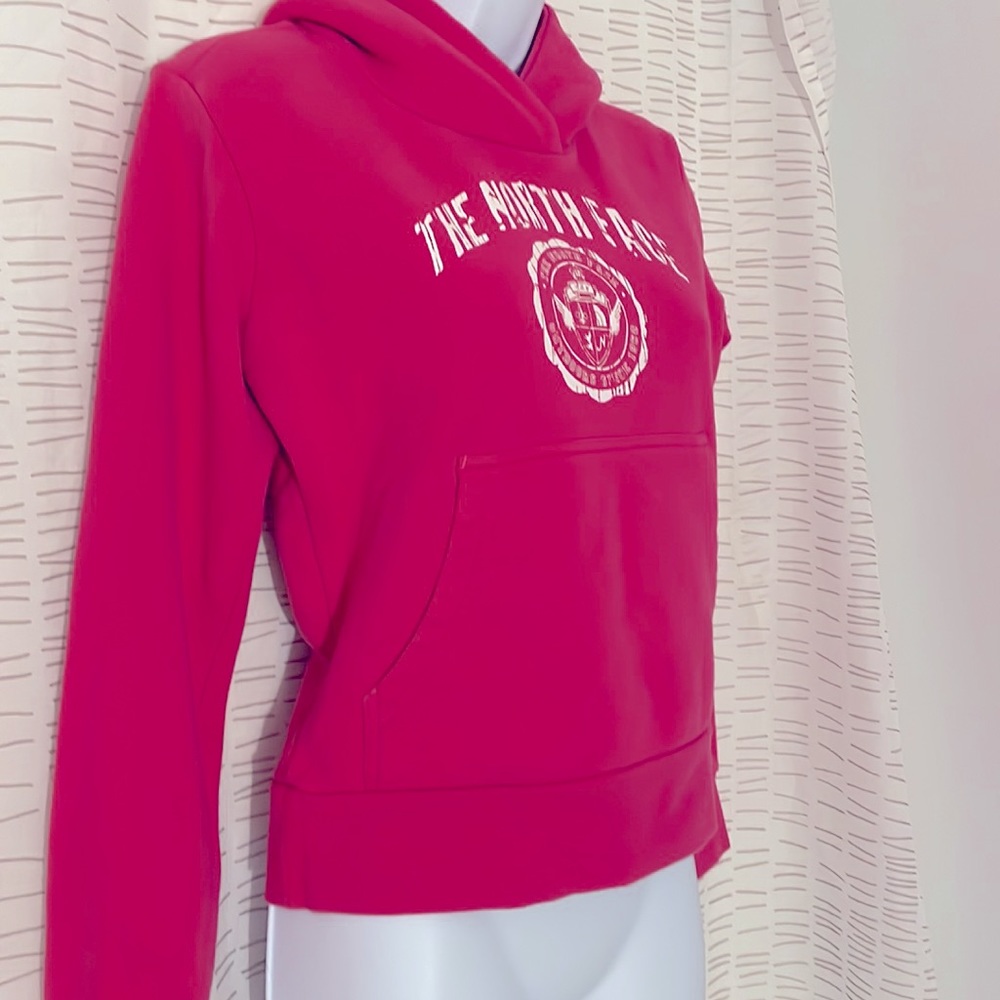 Hot pink North Face hoodie